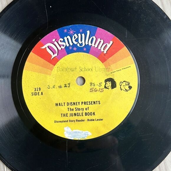 Disneyland Vintage 70’s Records Book & Song on Tape Set of Three, Mickey - Picture 4 of 6